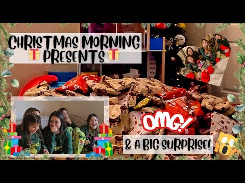 CHRISTMAS MORNING - OPENING PRESENTS & A BIG SURPRISE!