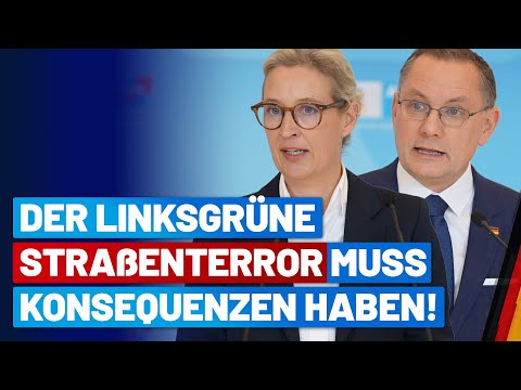 Nach Gießen platzt Alice Weidel der Kragen! Pressekonferenz mit Tino Chrupalla - AfD-Fraktion