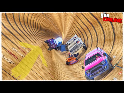 THE NARROWEST WALL TO WALL, DAMN IT! IT'S IMPOSSIBLE TO SLIME HERE! (GTA 5 RACING ONLINE)