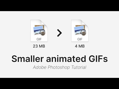 How to reduce GIF filesize without losing quality - Adobe Photoshop CC Tutorial