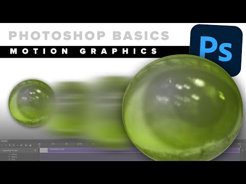 How to make things move in Photoshop. Motion graphics basics