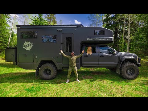 Living 96hrs OFF-GRID in a $1,000,000 EARTH ROAMER!!! (ultimate luxury)