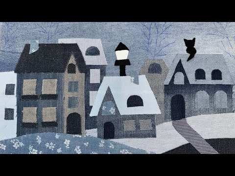 Houses made of jeans. 🏡✂️🏠Fabric applique. Denim houses🏡✂️🏠 PART 1 Recycling jeans, jeans houses