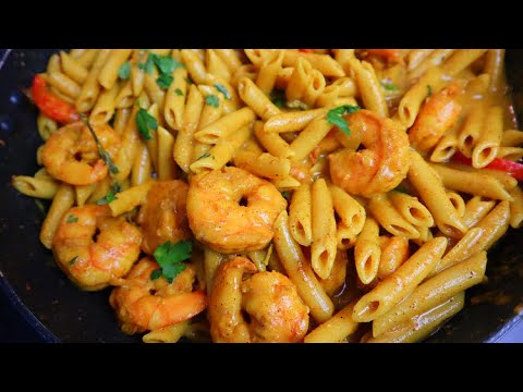 CURRY COCONUT SHRIMP PASTA YOU GOT TO TRY THIS | SHRIMP PASTA SO GOOD