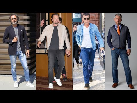 Fashionable jeans for men in their 40s and 50s