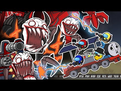 CHOO CHOO CHARLES vs THOMAS & GHOSTBUSTERS COMPLETE EDITION l Among Us Animation