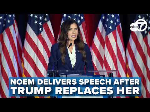 Following her replacement as DHS Secretary, Kristi Noem delivers keynote speech to law enforcement