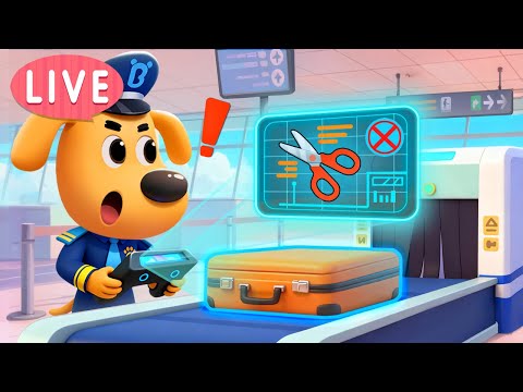 🔴LIVE | Security Check | Safety Rules | Police Cartoon for Kids | Sheriff Labrador