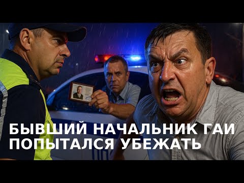 ПОПЫТАЛСЯ УБЕЖАТЬ ОТ ДПС ПЬЯНЫЙ бывший НАЧАЛЬНИК ГИБДД Подколзин Алексей