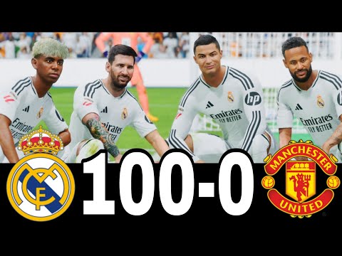 FC 25 -MESSI RONALDO NEYMAR & MBAPPE | ALL STARS |  AL NASSR 100-0 MANCHESTER UNITED