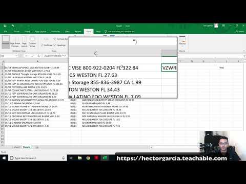 Advanced Excel Tutorial: Extracting Dates, Amounts, and Descriptions (Text Formulas)