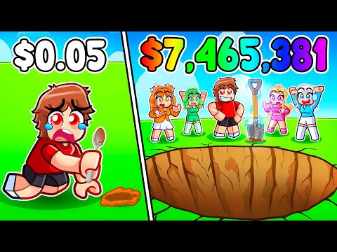 Digging 1,000,000 Studs In Roblox With MY CRAZY FAN GIRLS...