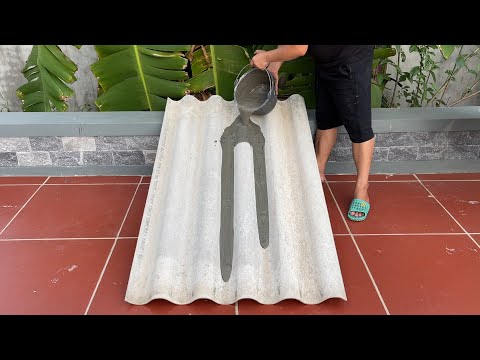 Creative art from cement - The most optimal method to build a 3-tier waterfall in the garden