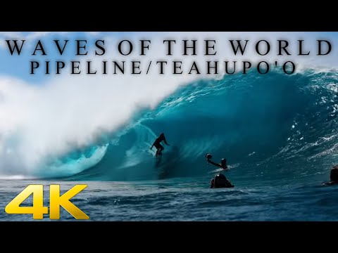 🔵(4K) ASMR - BANZAI PIPELINE AND TEAHUPO'O - NEW STORE LOOP - 2025