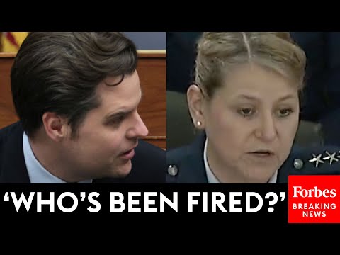 Matt Gaetz Relentlessly Grills Air Force Official About 'Illegal Release' Of GOP Lawmakers' Records