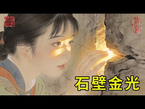 哑女替兄顶罪流放边疆，途中遇狼群围困，慌不择路躲到山洞，竟看到山洞石缝中闪出金光！#民間故事 #傳統文化 #原創虛構 #華語有聲書 #槐樹下聽書