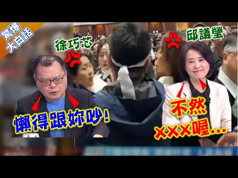 "立院全武行"邱議瑩呼羅智強巴掌! 王鴻薇冷嗆陳揮文"一句話"全場僵住... 【驚爆大白話】