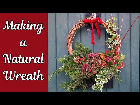 DIY Wreath Tutorial Using Only Garden Materials