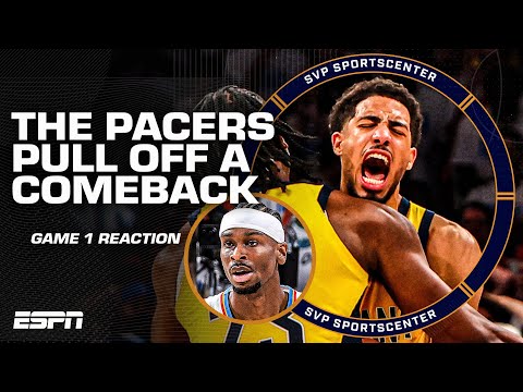 GAME 1 REACTION 🏀 Pacers comeback & stun the Thunder + Haliburton game winner | SC with SVP