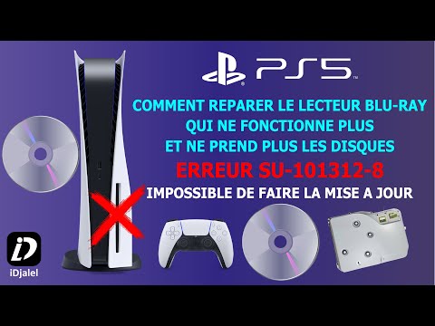 PS5 ERREUR SU-101312-8 REPARATION DU LECTEUR PS5 QUI NE FONCTIONNE PLUS ET NE PREND PLUS LES DISQUES