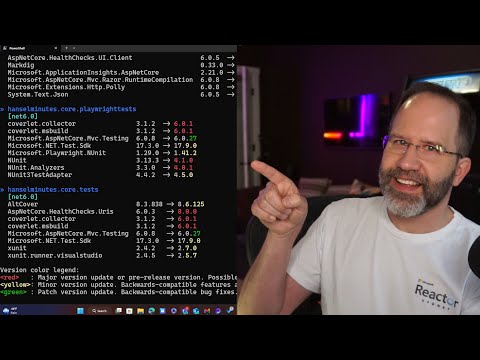 .NET Developers should be using dotnet-outdated to update their project's references