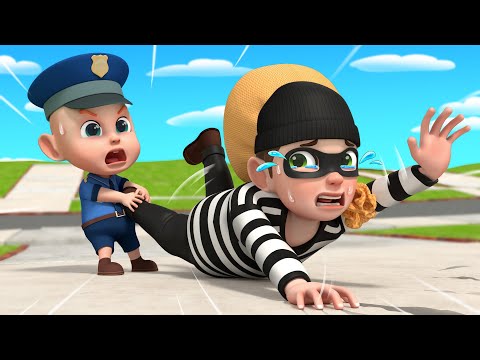 Police Rob Catches the Thief | Police Song | Safety for Kids | Rosoo Nursery Rhymes & Kids Songs