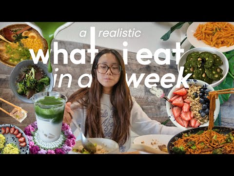 what i eat in a week 🍜 simple homemade recipes, realistic + balanced meals, cozy cooking + baking!