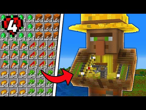 I Built the ULTIMATE Villager Farm in Hardcore Minecraft