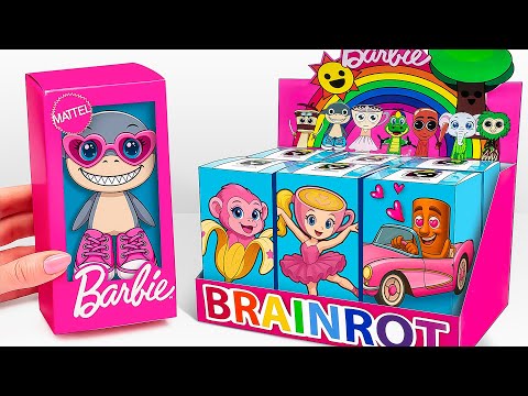 💖Paper DIY💖Unboxing ULTIMATE BARBIE x ITALIAN BRAINROT MYSTERY BOX ! Tung Tung Tung Sahur Blind Box
