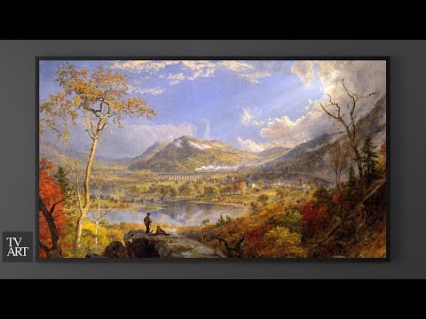 TV Art Screensaver | Magic Land | 2 Hour | Golden Relaxing Painting