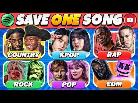 Save One Song per Genre 🎶 ✨ Pop vs K-Pop vs Rap vs Rock vs Country vs EDM🔥 | Music Quiz 2025
