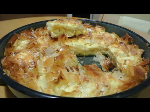 Традиционна Домашна баница със сирене и яйце -с вкус от едно време homemade pie with cheese and egg