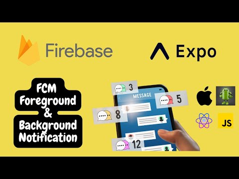 Push Notification Using Firebase Cloud Messaging And React Native & Expo | Project And Tutorial | JS