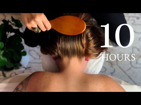 ASMR Brushing, Scratching, and Massage For Deep Sleep 💆🏻‍♀️ [No Talking No Midroll Ads]