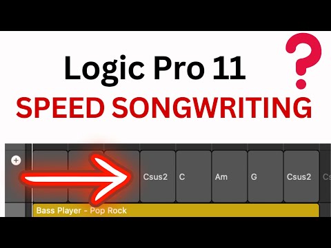 Speed Songwriting Logic Pro 11 Session Players + Chord Chart = Fast Songwriting & Production