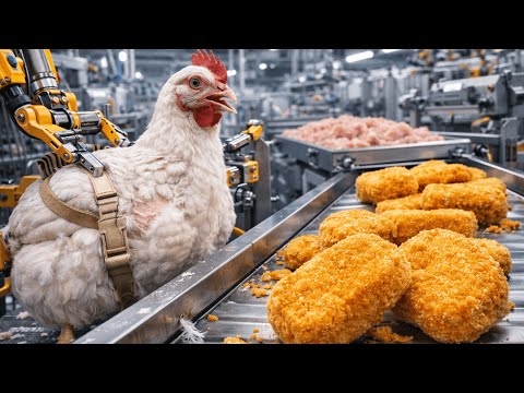 Inside the Chicken Factory | How Burger-Style Nuggets Are Made