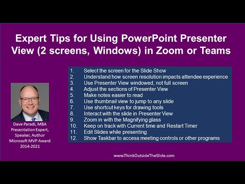 Expert Tips for Using PowerPoint Presenter View (2 screens, Windows) in Zoom or Teams