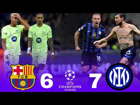 الانتر يدمر برشلونة 7-6 في ملحمة كروية نارية🤯⚡دوري أبطال أوروبا🔥