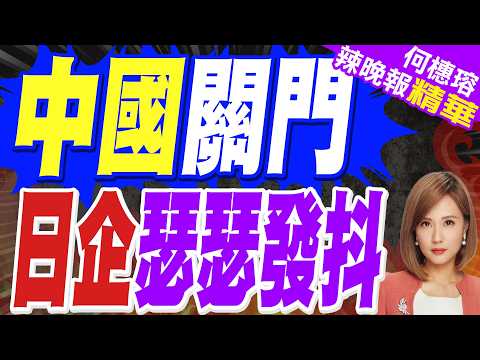 中國大門緊閉 日企深感不安｜中國關門 日企瑟瑟發抖｜郭正亮.介文汲.帥化民深度剖析【何橞瑢辣晚報】精華版 @中天新聞CtiNews