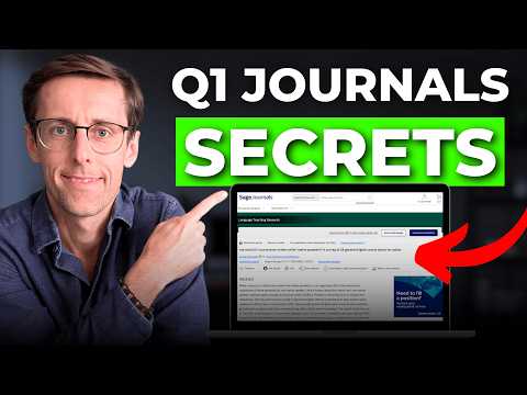 Publishing research papers in Q1 journals is EASY once you know this