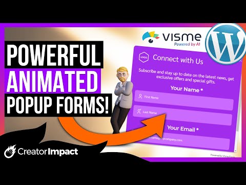 2X EMAIL SIGNUPS with Visme's FREE Animated Forms! (Wordpress Popup)