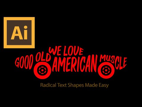 Radical Text Shapes with Envelope Distort (Make with Mesh)