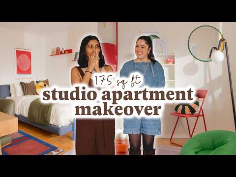 175 Sq Ft Colourful Studio Apartment Makeover!