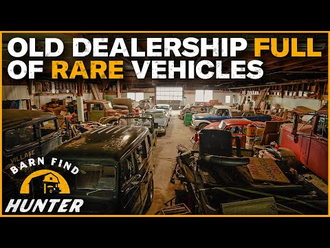 Museum NOT open to the public: MASSIVE Stash of Cars & Trucks in Old Dealership | Barn Find Hunter
