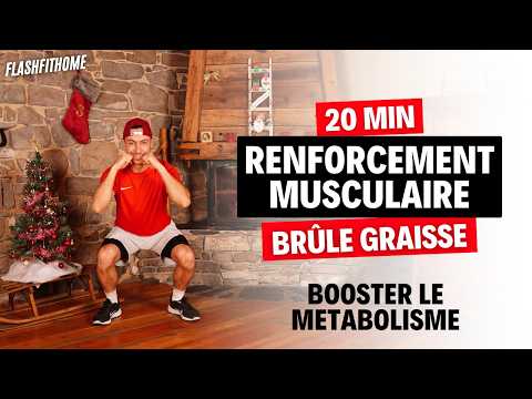 25 Min - Renforcement Musculaire pour te MUSCLER rapidement à la maison 💪🏻 FlashFitHome