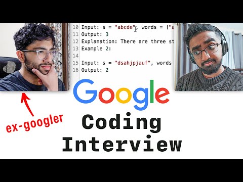 Google Coding Interview With a Google Software Engineer