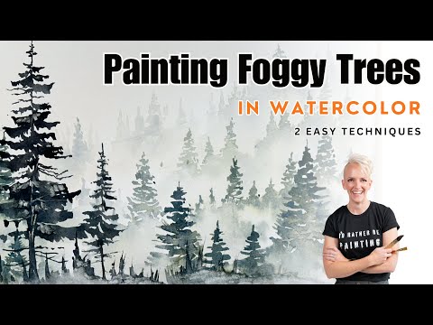 EASY - Two Ways to Paint Foggy Trees | This Will Change the Way You Paint!