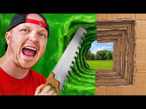 Escaping 1,000 Layers of CARDBOARD vs SLIME