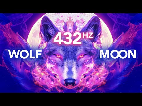 432 Hz Wolf Moon, Heal Emotional Wounds, Reconnect With Your Pack, Healing Music