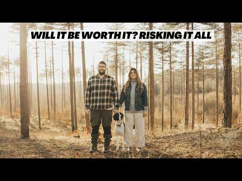 Abandoned land transformation. Building a life off-grid.